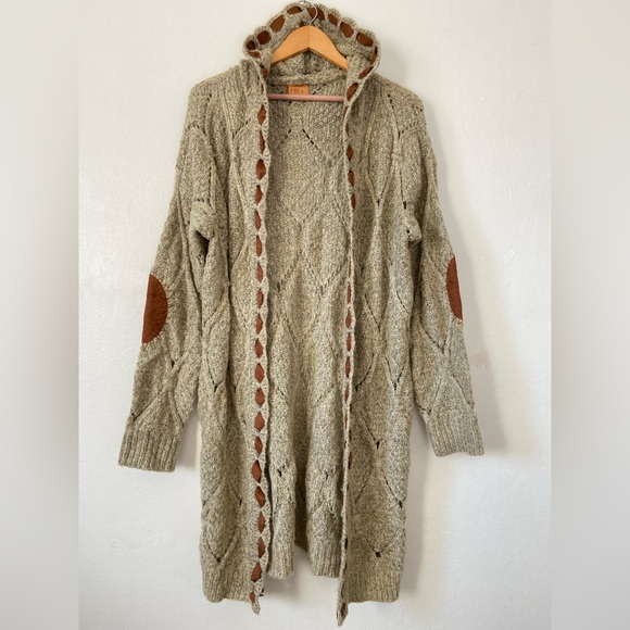 POL Chunky Knit Open Front Cardigan - Picture 4 of 15